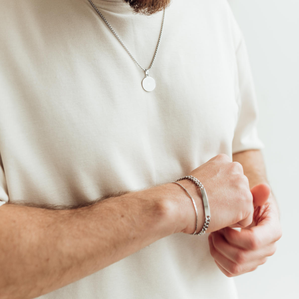 Line Chain Bracelet for Men