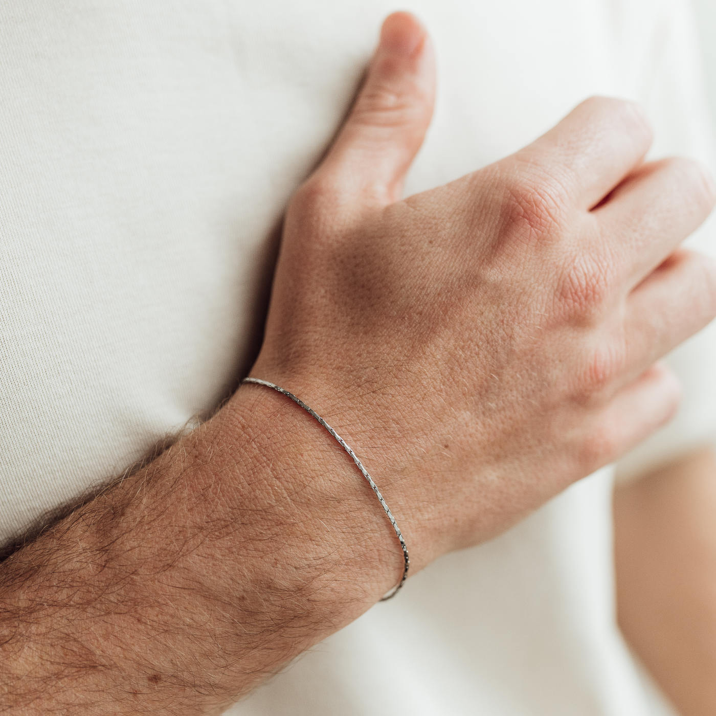 Line Chain Bracelet for Men