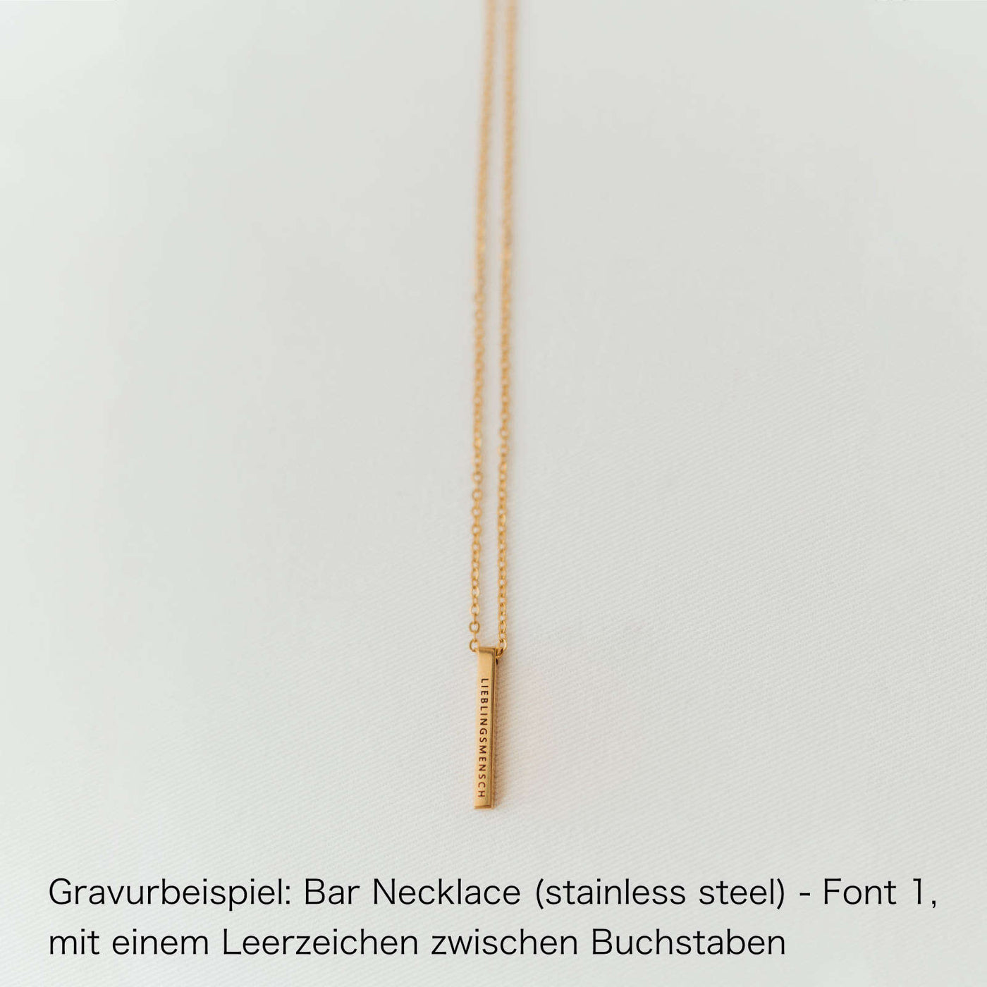 Bar Necklace (Stainless Steel) - So Loved Manufacture