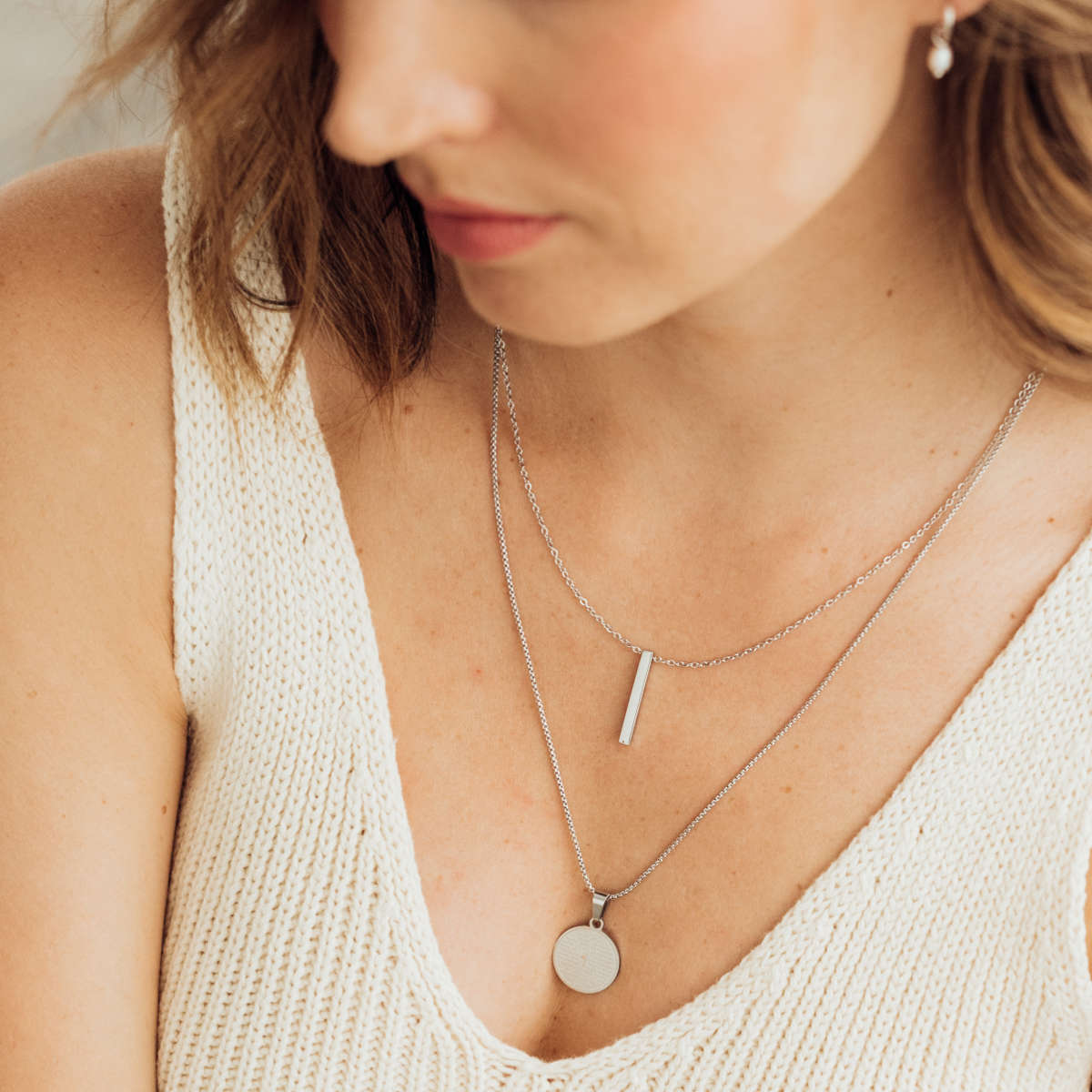 Bar Necklace (Stainless Steel) - So Loved Manufacture