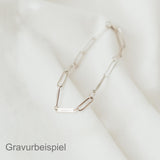 Family Chain Bracelet Silver