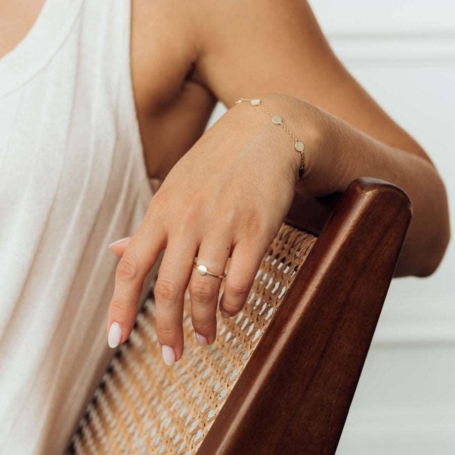 Initial Ring (Gold Vermeil) - So Loved Manufacture