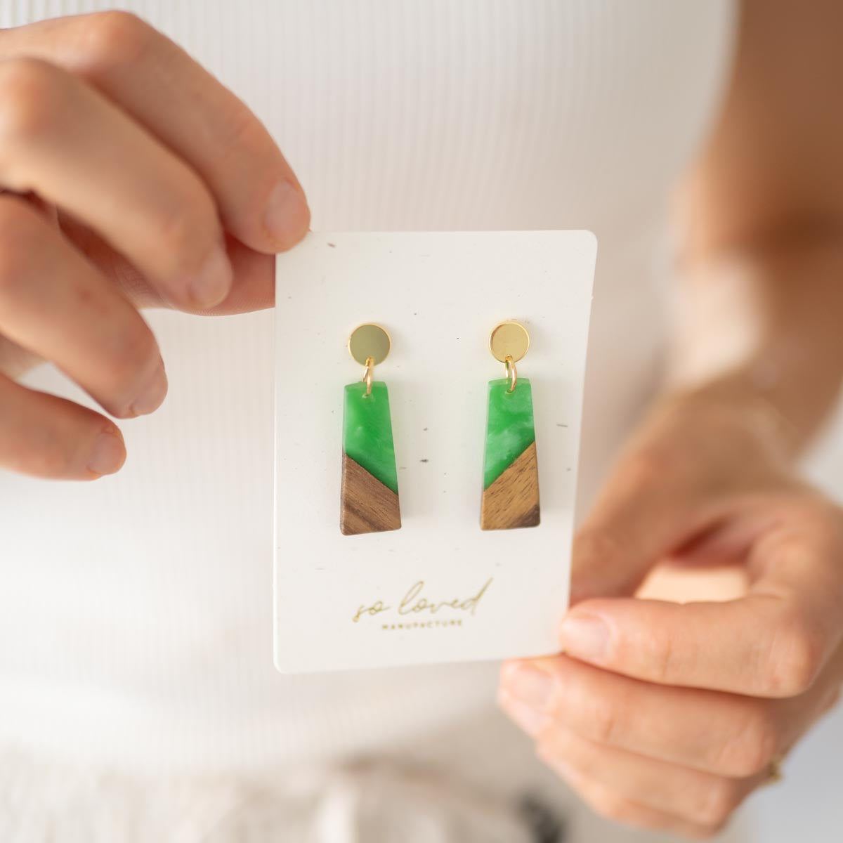 Summersale - Wooden Trapez Green