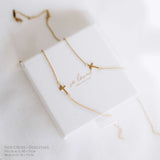 Side Cross Necklace