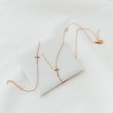 Side Cross Bracelet (Gold Vermeil) | Armband für €39.99 von So Loved Manufacture