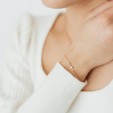 Side Cross Bracelet (Gold Vermeil) | Armband für €39.99 von So Loved Manufacture