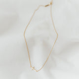 Side Cross Necklace (Gold Vermeil) | Kette für €49.99 von So Loved Manufacture