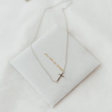 Side Cross Necklace (Gold Vermeil) | Kette für €49.99 von So Loved Manufacture