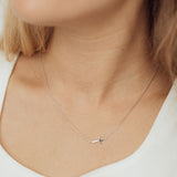 Side Cross Necklace (Gold Vermeil) | Kette für €49.99 von So Loved Manufacture