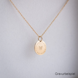 Gold Engrave Necklace (375 Gold) - So Loved Manufacture