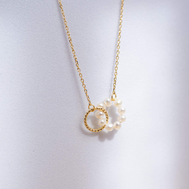 Double Ring Necklace