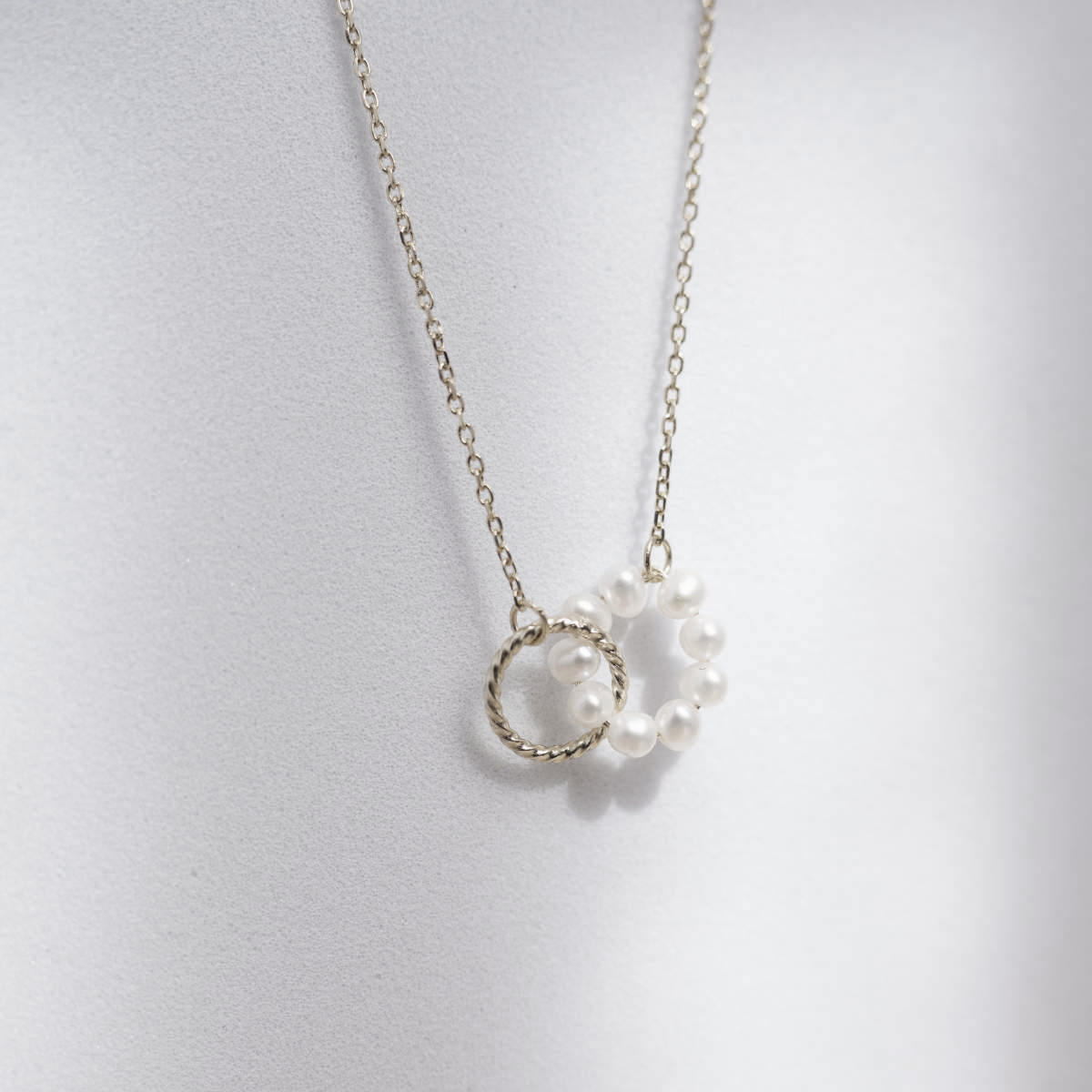 Double Ring Necklace