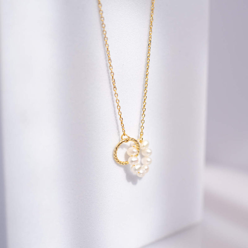 Double Ring Necklace