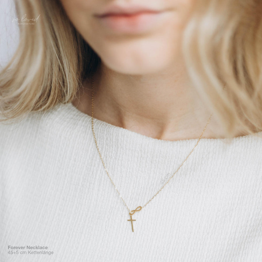 Forever Necklace - Kreuz Halskette