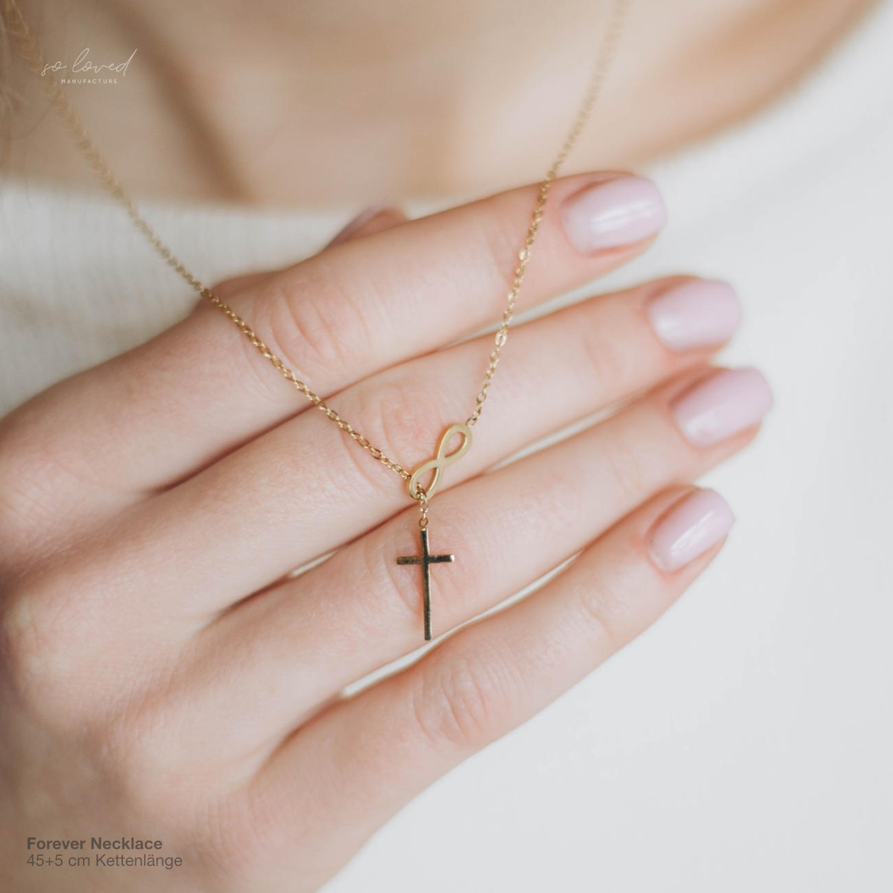 Forever Necklace - Kreuz Halskette