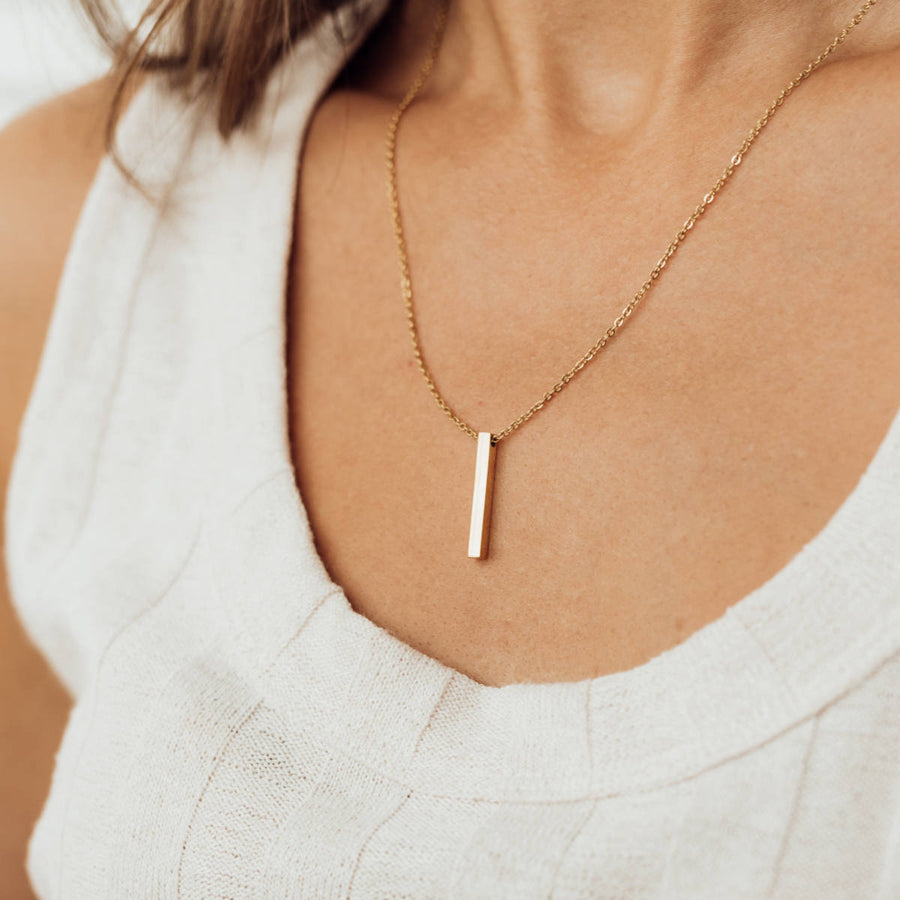 Bar Necklace (Stainless Steel) - So Loved Manufacture