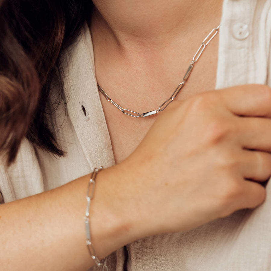 Family Chain Necklace Silver - So Loved Manufacture