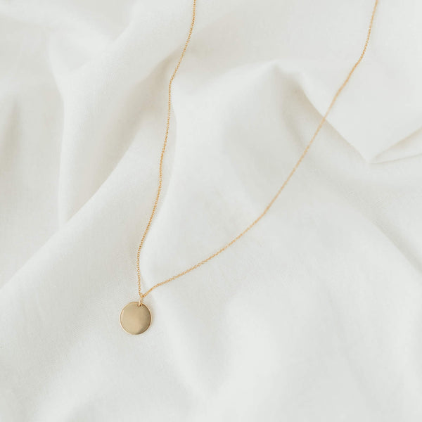 Gold Engrave Necklace (375 Gold) - So Loved Manufacture
