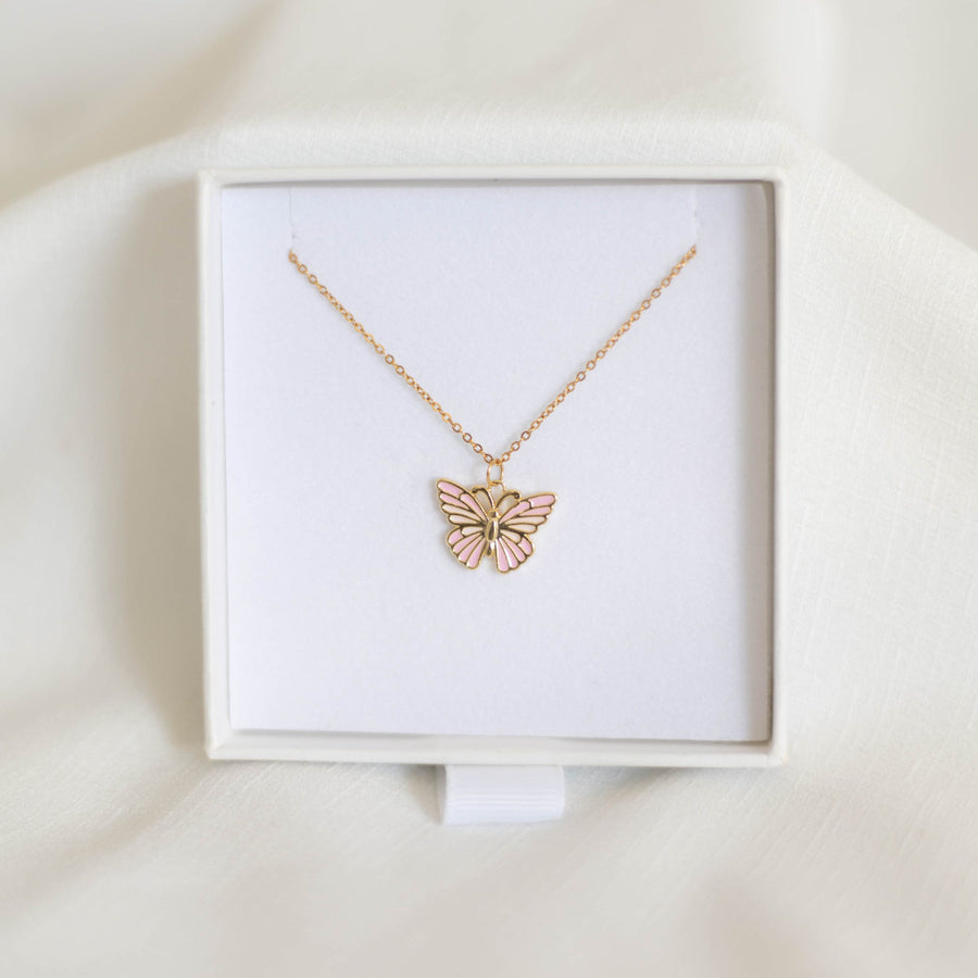 Springsale 26 - Butterfly Rosé Necklace
