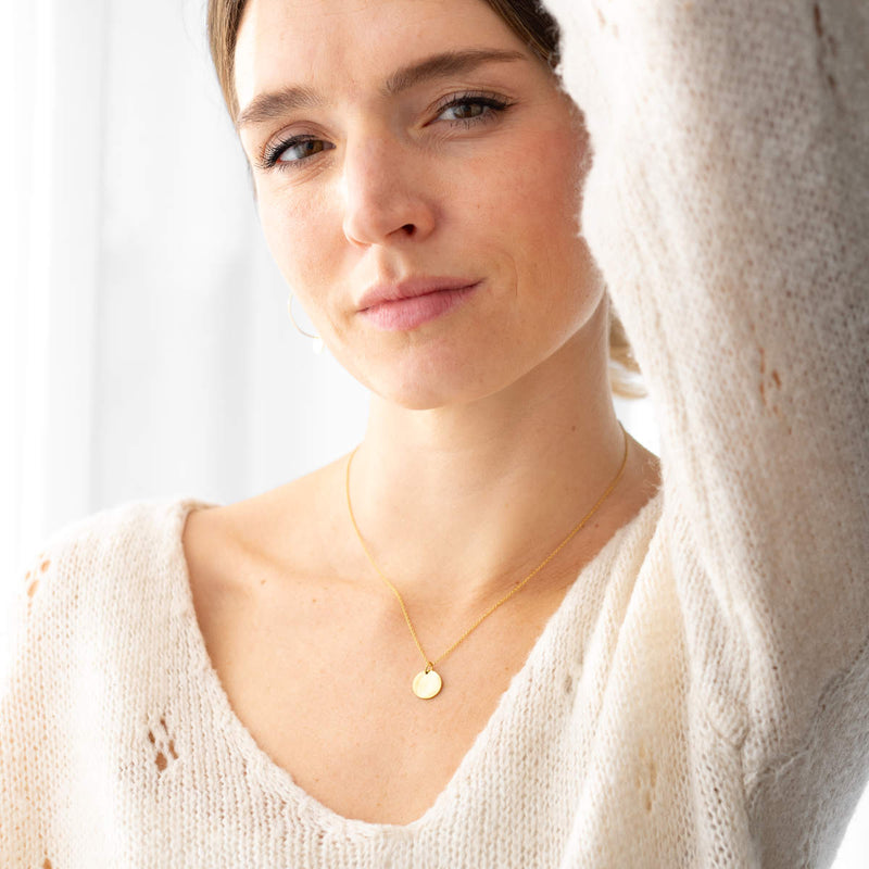 Coin Engrave Necklace (Stainless Steel)