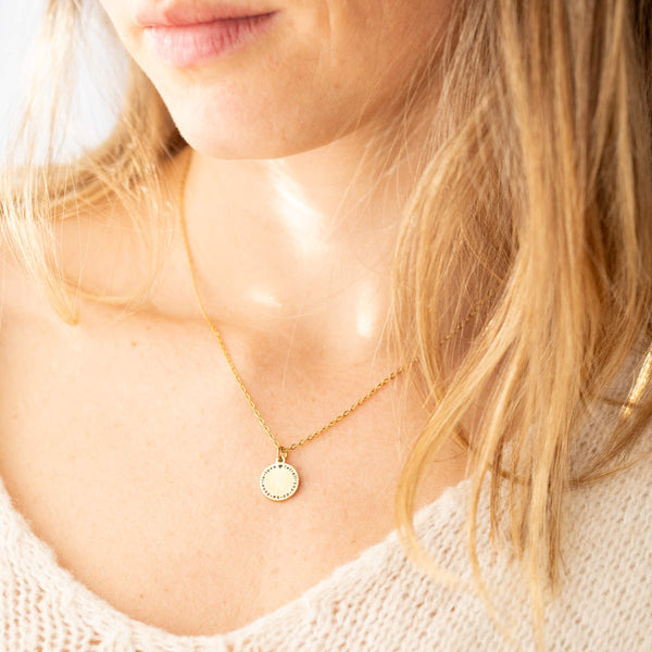 Coin Engrave Necklace (Stainless Steel)