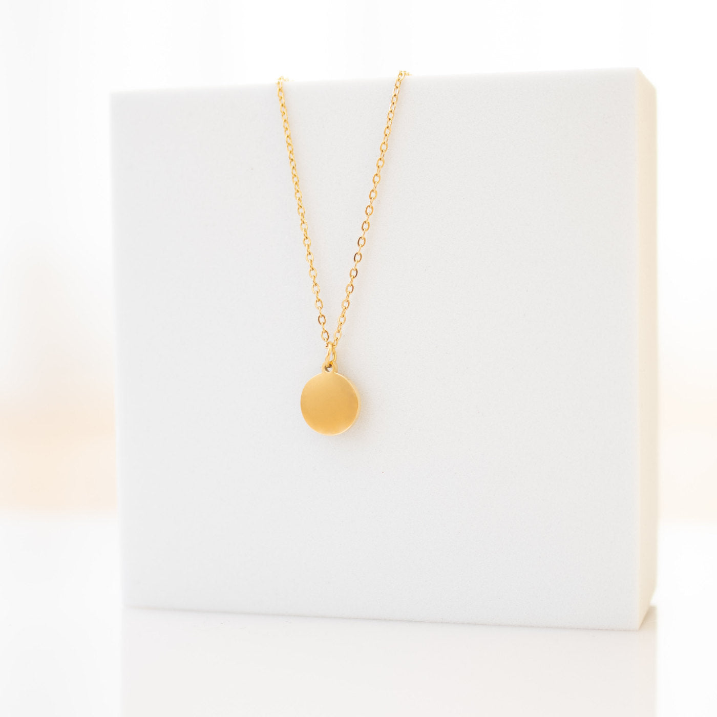 Coin Engrave Necklace (Stainless Steel)
