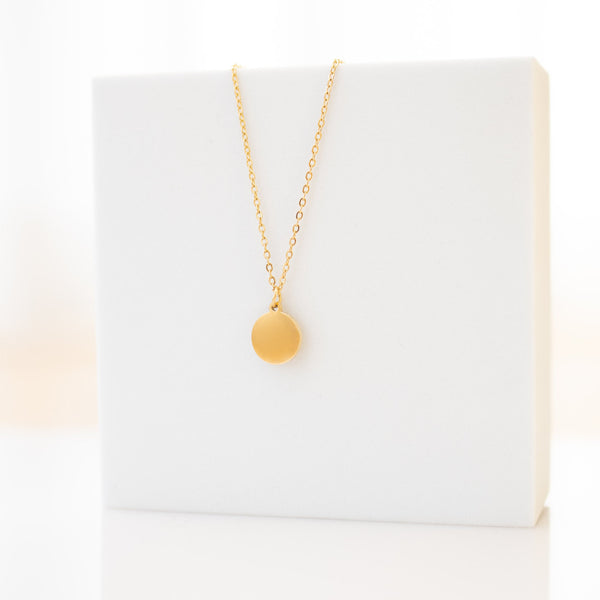 Coin Engrave Necklace (Stainless Steel)