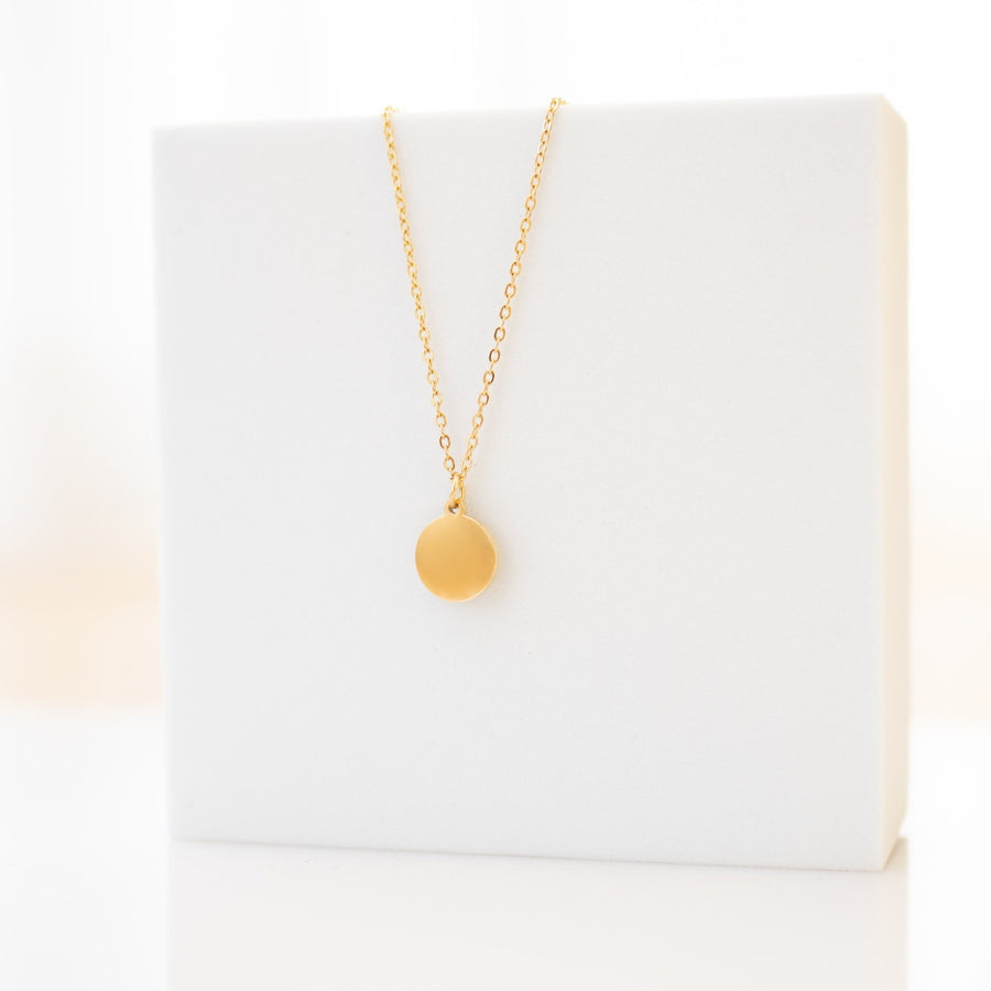 Coin Engrave Necklace (Stainless Steel)