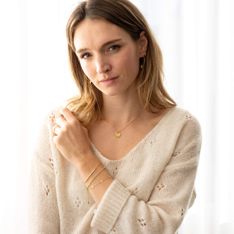 Coin Engrave Necklace (Stainless Steel)