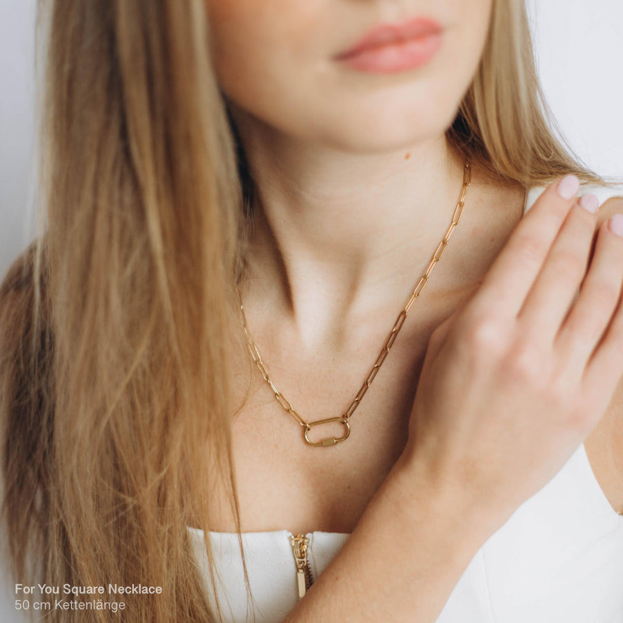 For You Square Necklace