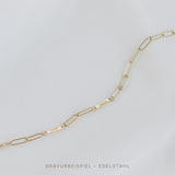 Family Chain Necklace Edelstahl Gravurbeispiel – So Loved Manufacture