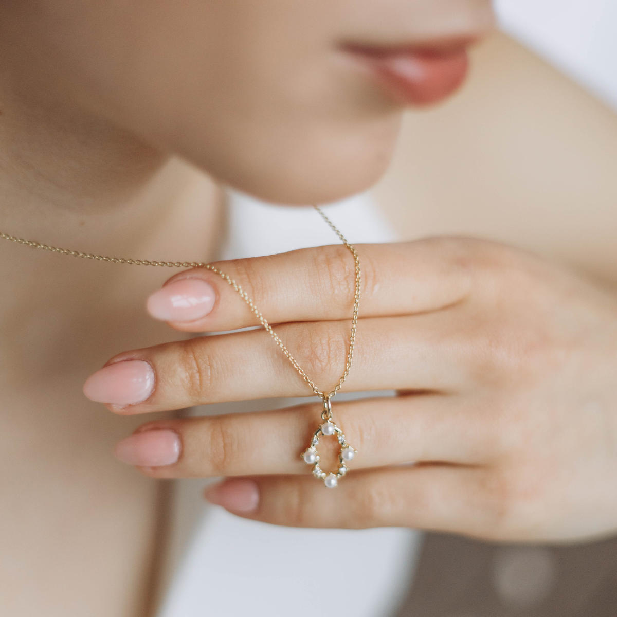 Pearl Frame Necklace