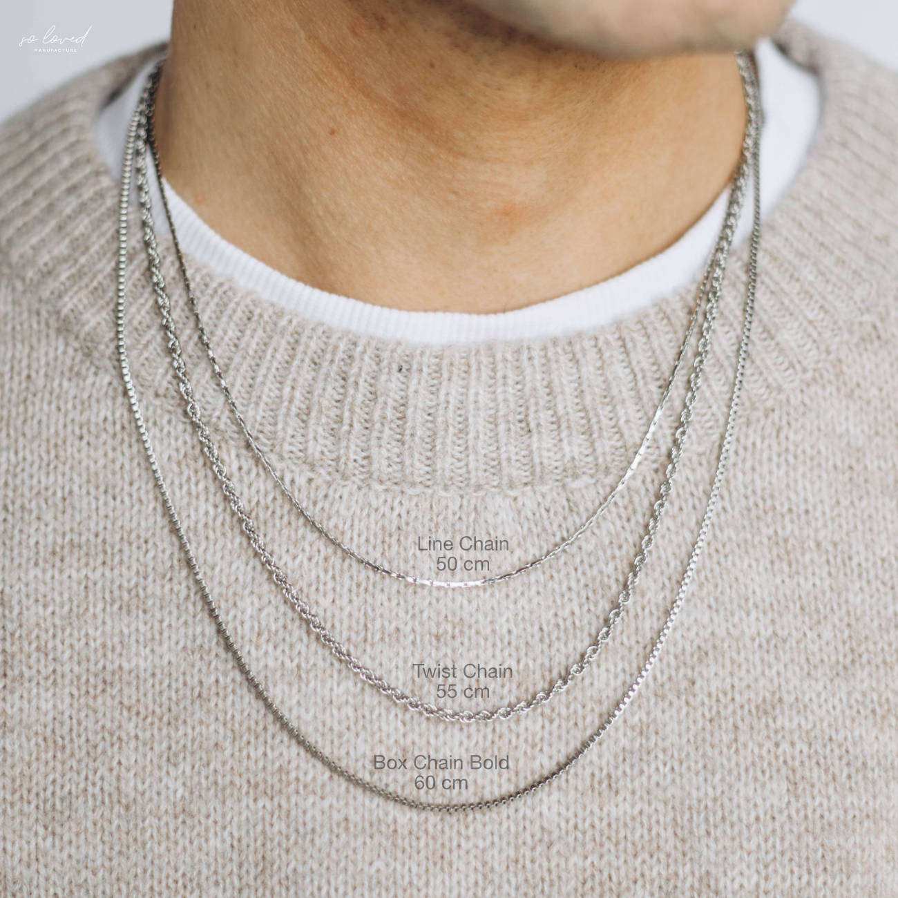 Curb Chain for Men | Premium Edelstahl | So Loved Manufacture