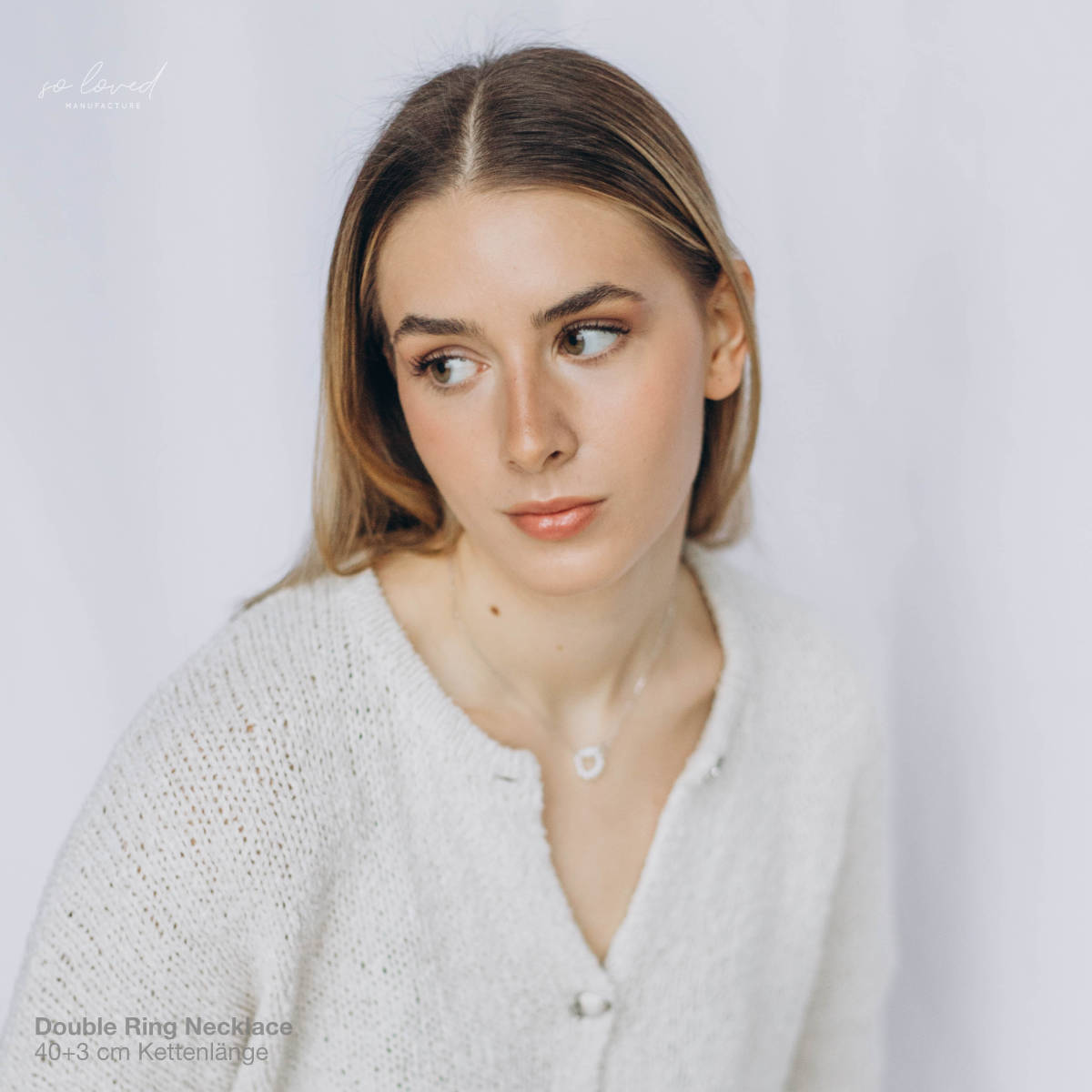 Double Ring Necklace