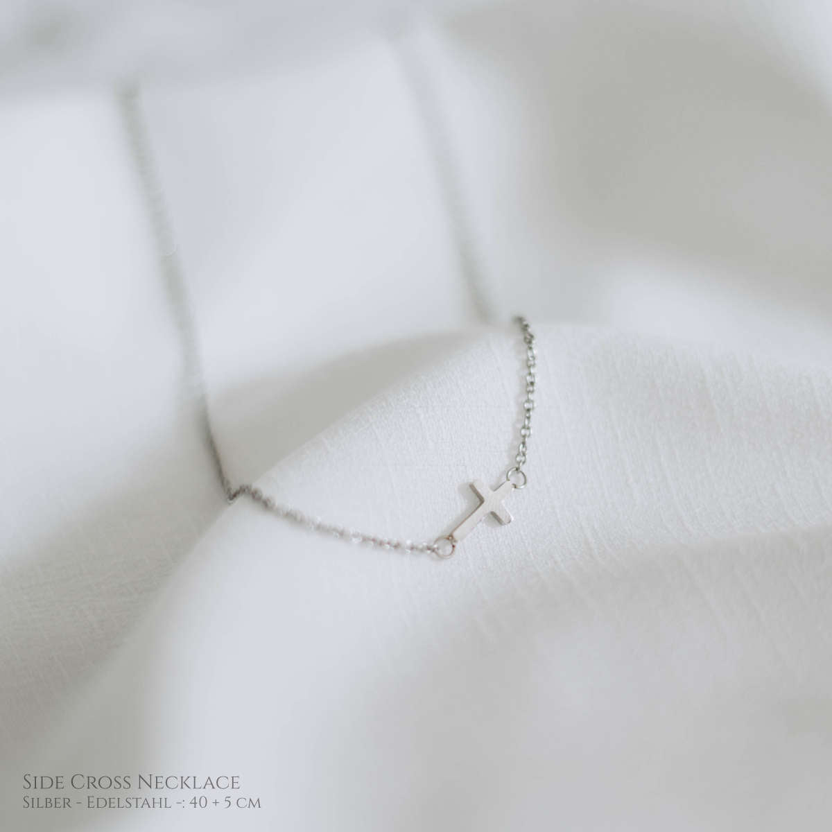 Side Cross Necklace