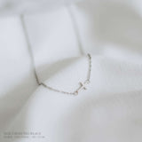Side Cross Necklace