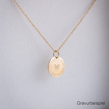 Gold Engrave Necklace (585 Gold)